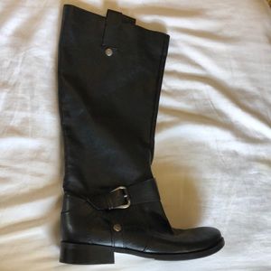 black knee high boots